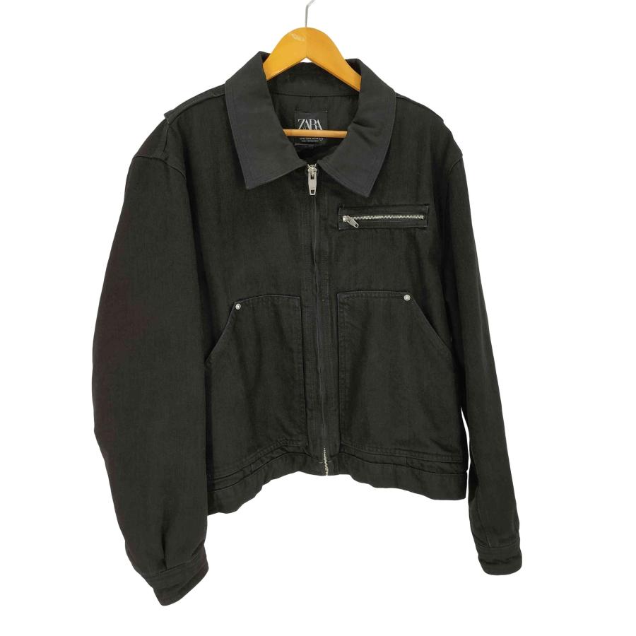 ZARA（ザラ） デニムブルゾン 短丈 ボックスシルエット メンズ import 