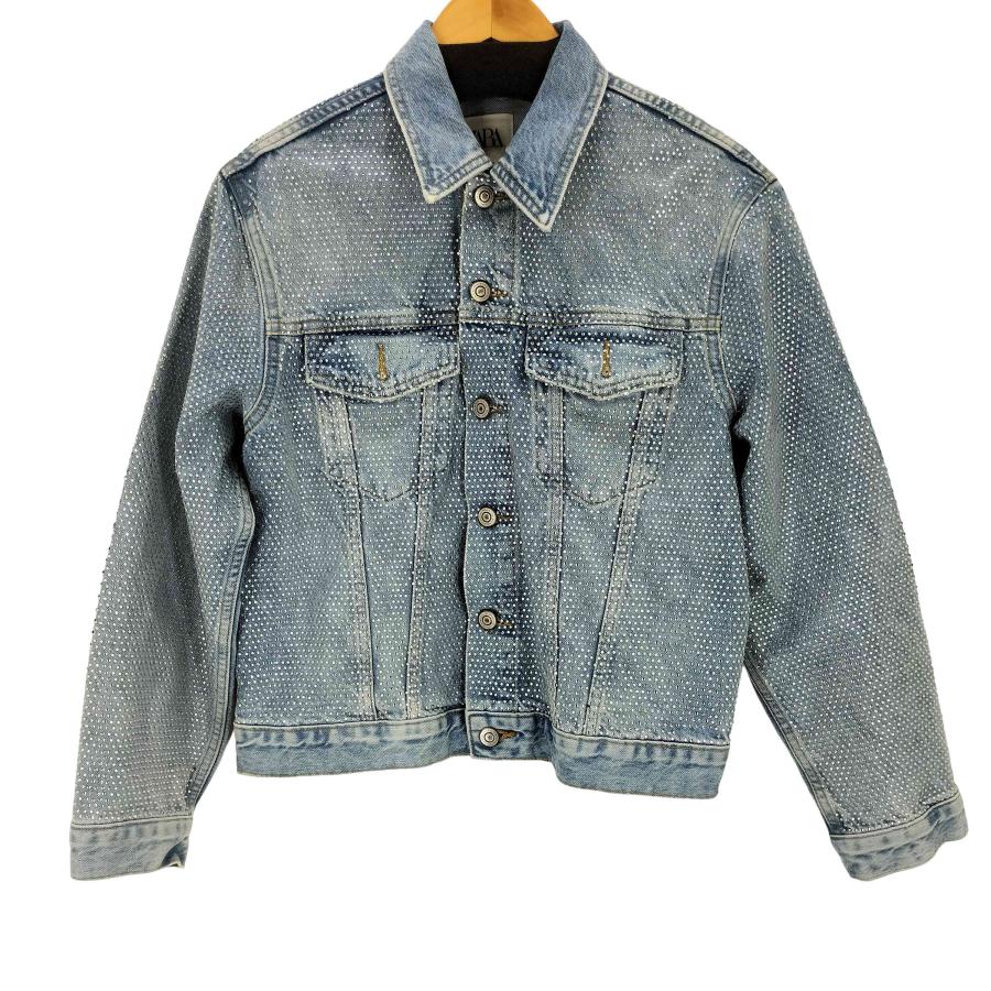 ZARA（ザラ） ラインストーンデニムジャケット レディース S 中古 古着