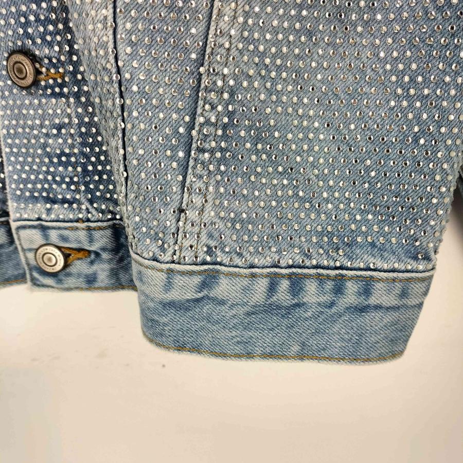 ZARA（ザラ） ラインストーンデニムジャケット レディース S 中古 古着 