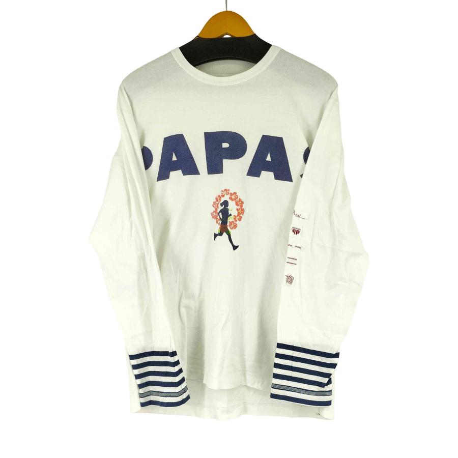 新品未使用 PAPAS Tシャツ Sサイズ PAPAS（パパス） 両面プリント デザインスリーブ Tシャツ メンズ 表記