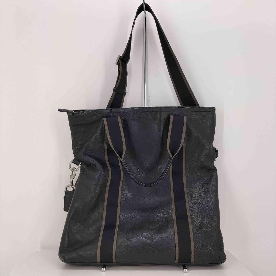 COACH（コーチ） ロゴ刻印 レザー 2WAY ショルダーバッグ メンズ 表記 