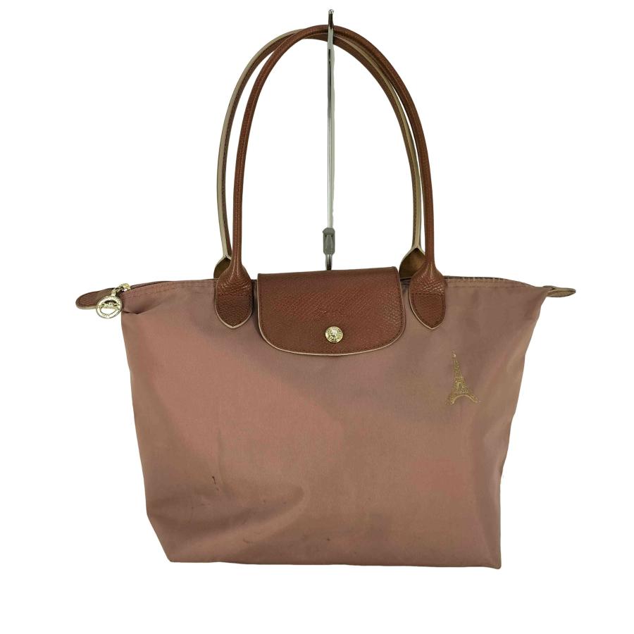 LONGCHAMP（ロンシャン） エッフェル塔 刺繍 レザーハンドル ナイロン