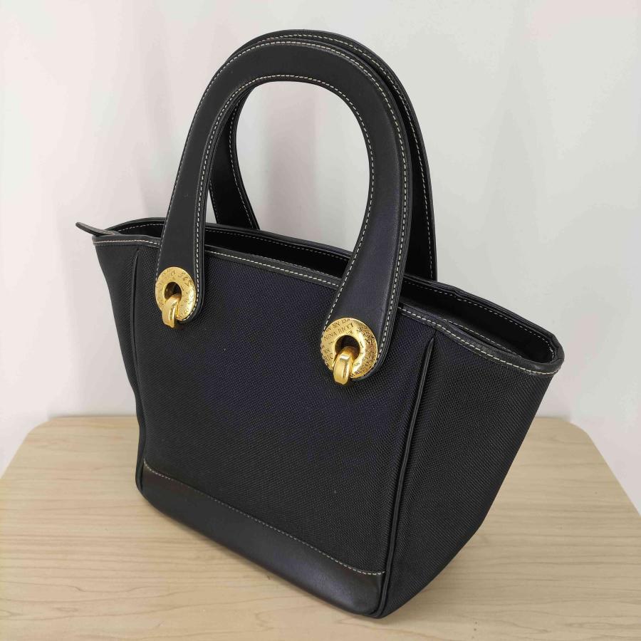 美品．NINA RICCI トートバッグ ロゴ総柄 ブラック　ニナリッチ NINA RICCI（ニナ・リッチ） ミニトートバッグ レディース 表記無 中古