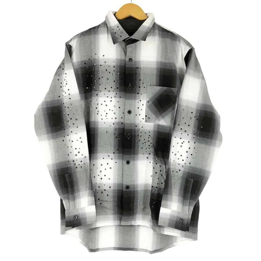 LAST NEST(ラストネスト) RHINESTONE FLANNEL SHIRTS メンズ impor