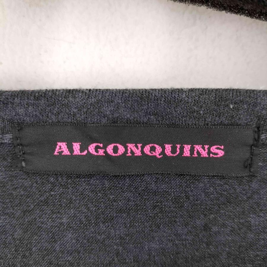 ALGONQUINS ドレープ 長袖 カットソー ALGONQUINS（アルゴンキン） ドレープデザイン レイヤード カットソー