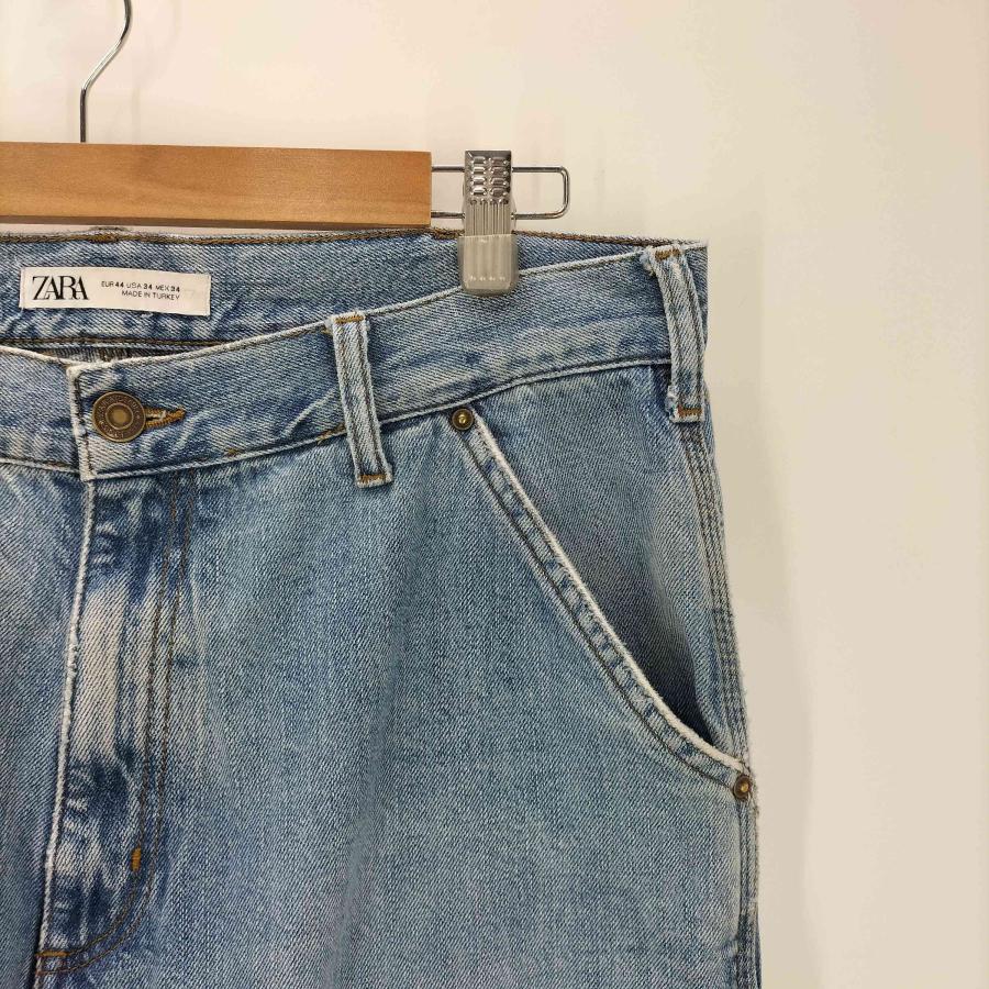 ZARA（ザラ） バギー ワイド ペインター ダブルニー デニム パンツ 