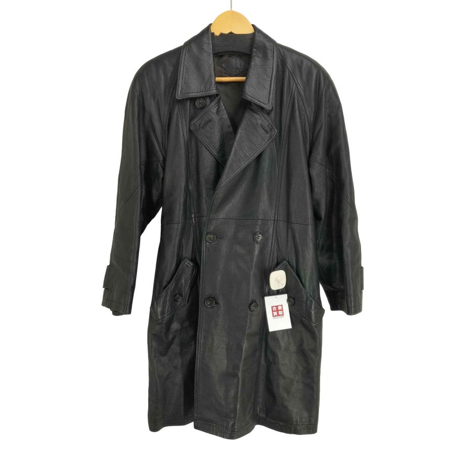USED古着(ユーズドフルギ) 羊革 ラムレザー ダブルブレスト レザー 