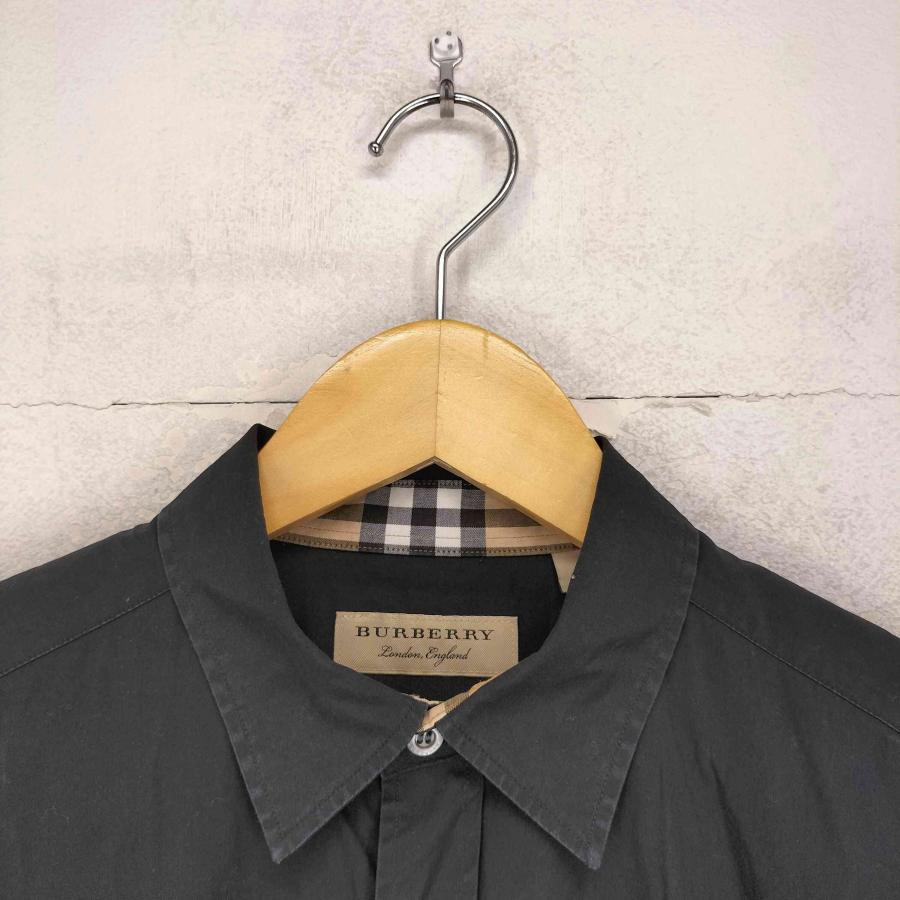 ◎46size◎ BURBERRY LONDON 丸襟カットソー ホース刺繍 BURBERRY（バーバリー） ホースロゴ刺繍レギュラーシャツ メンズ M