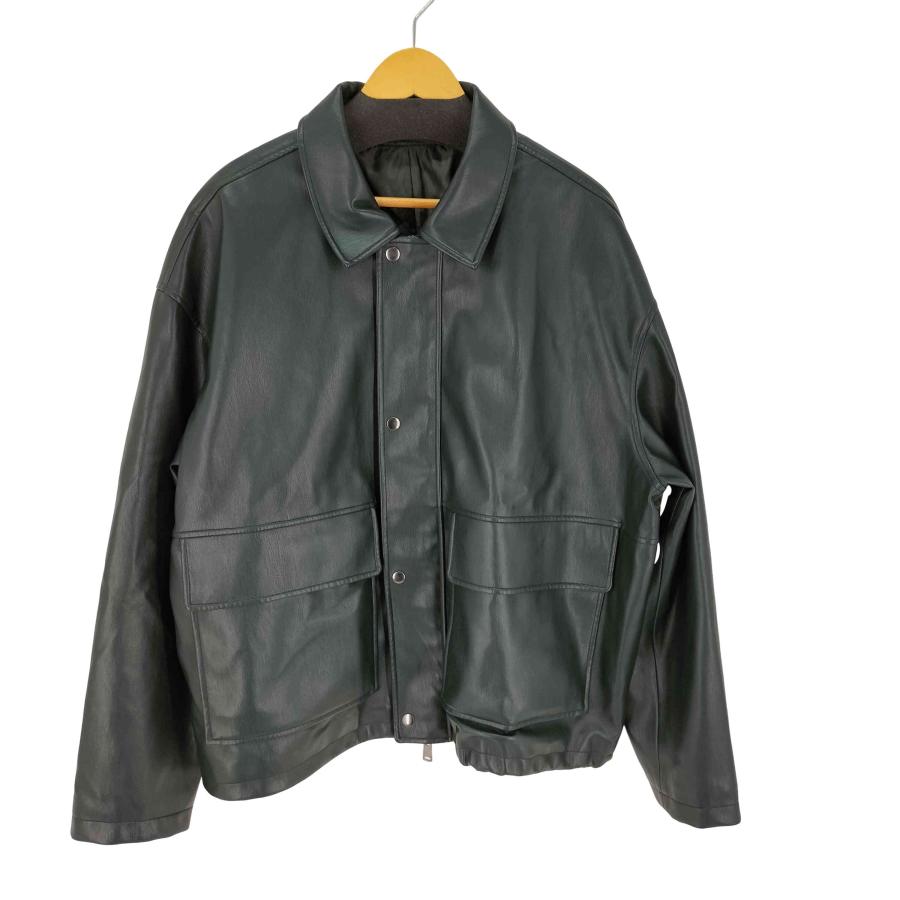 ZARA（ザラ） RELAXED FIT FAUX LEATHER JACKET メンズ import： 中古 