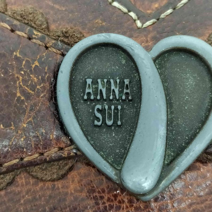 ANNA SUI（アナスイ） バタフライ レザー がま口 長財布 レディース