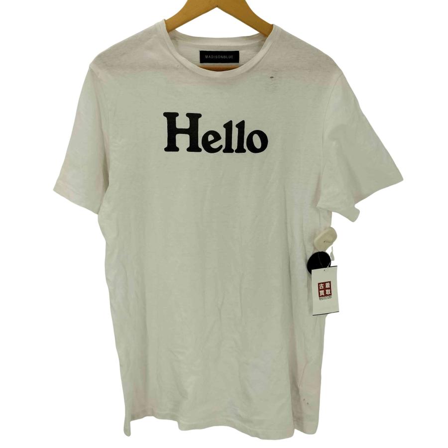 MADISON BLUE（マディソンブルー） HELLO CREW NECK TEE MNS クルー