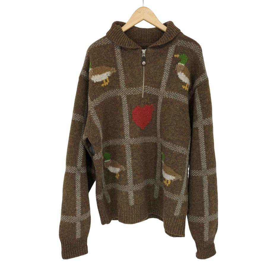 HUMAN MADE(ヒューマンメイド) アニマルハーフジップ ニットセーター HUMAN MADE（ヒューマンメード） HUMAN MADE(ヒューマンメイド