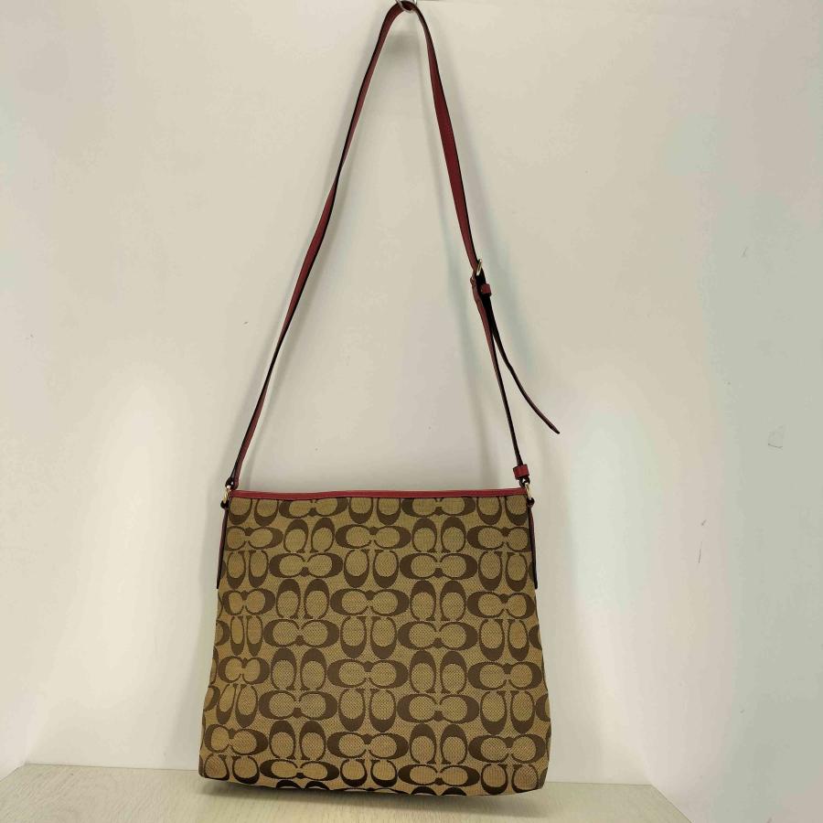 COACH（コーチ） シグネチャー 総柄キャンバスショルダーバッグ 