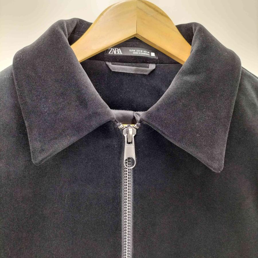 ZARA（ザラ） ベルベット ジップアップブルゾン メンズ import：M 中古 