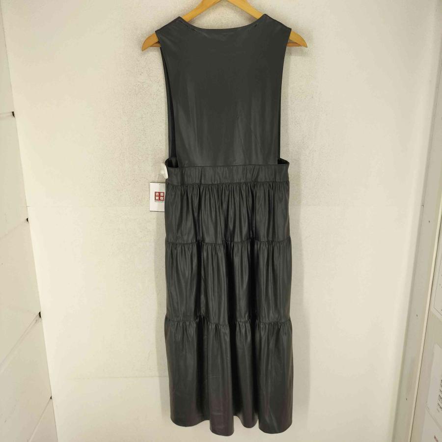 ZARA（ザラ） フェイクレザーロングワンピース レディース import：M 