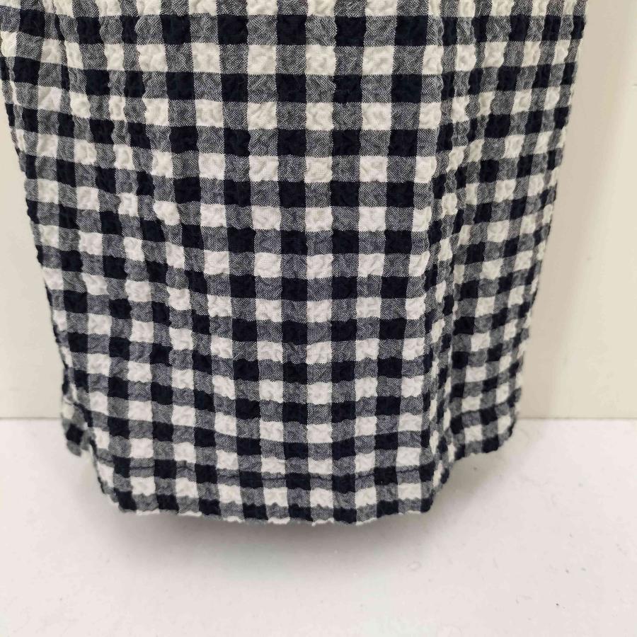 ZARA（ザラ） フィットギンガムチェック柄ミディワンピース レディース