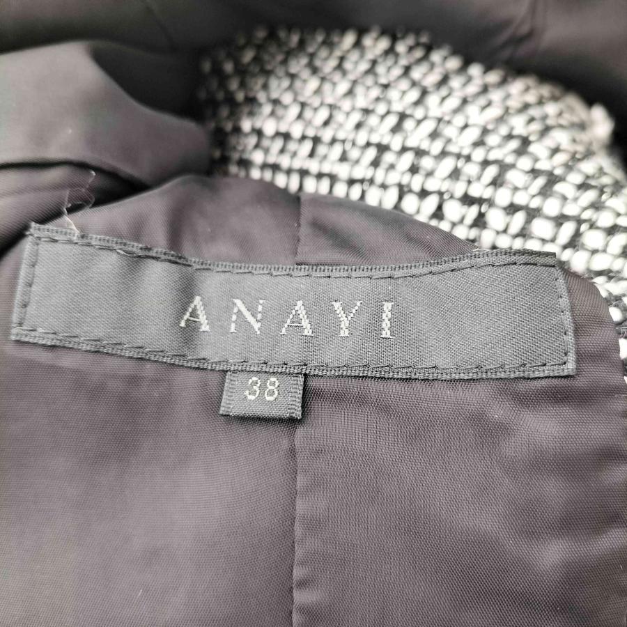ANAYI（アナイ） フリンジデザイン ラメ入り ツイード 3B テーラード