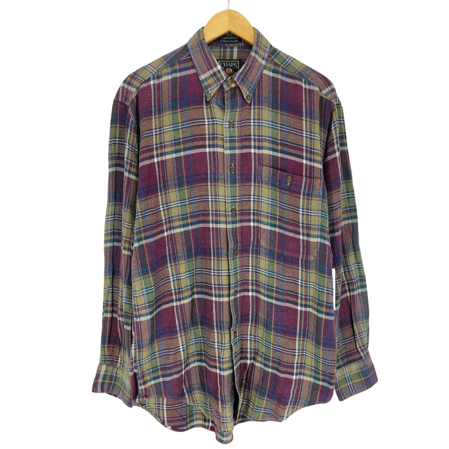 0408-047 Chaps Ralph LaurenチャップスラルフローレンA7グレンチェック　上下セット CHAPS RALPH LAUREN(チャップスラルフローレン) チェック柄 L/S ボタン