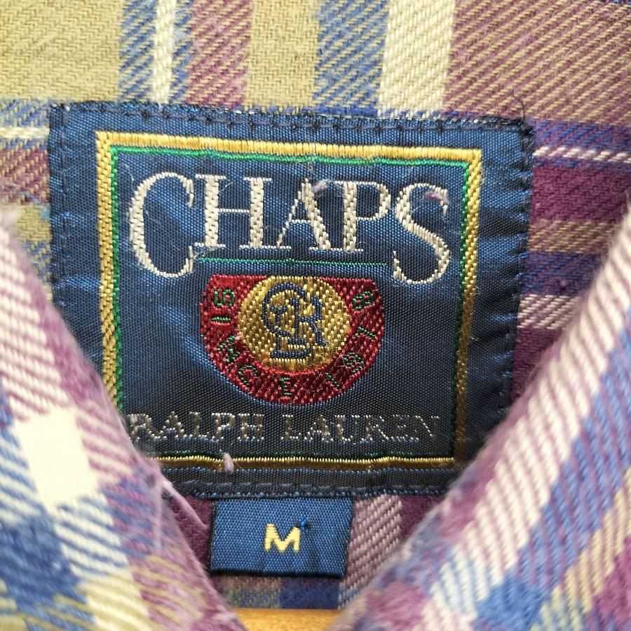 0408-047 Chaps Ralph LaurenチャップスラルフローレンA7グレンチェック　上下セット CHAPS RALPH LAUREN(チャップスラルフローレン) チェック柄 L/S ボタン