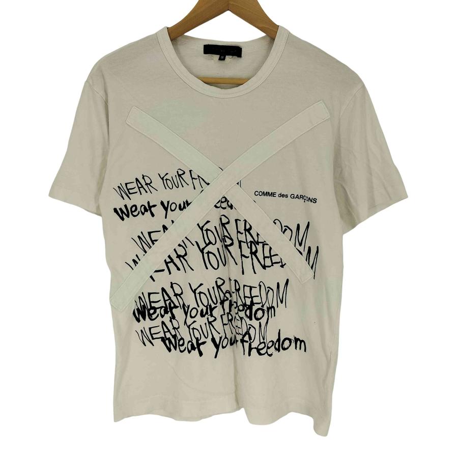 COMME des GARCONS（コムデギャルソン） Message print T-shirt メッセ