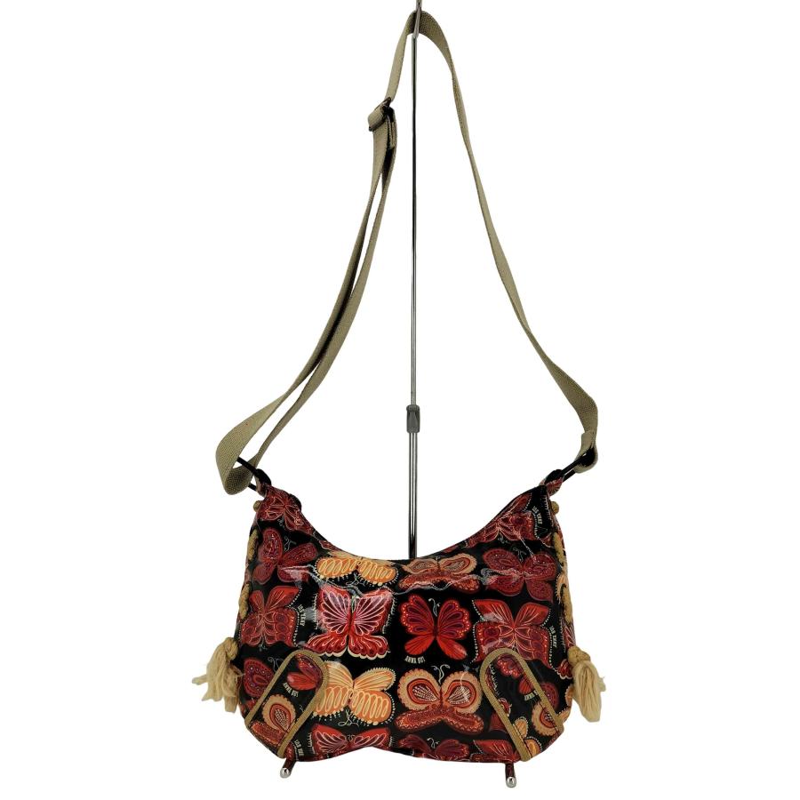 中古 anna sui バッグ ANNA SUI アナスイ バタフライ柄 エナメル 