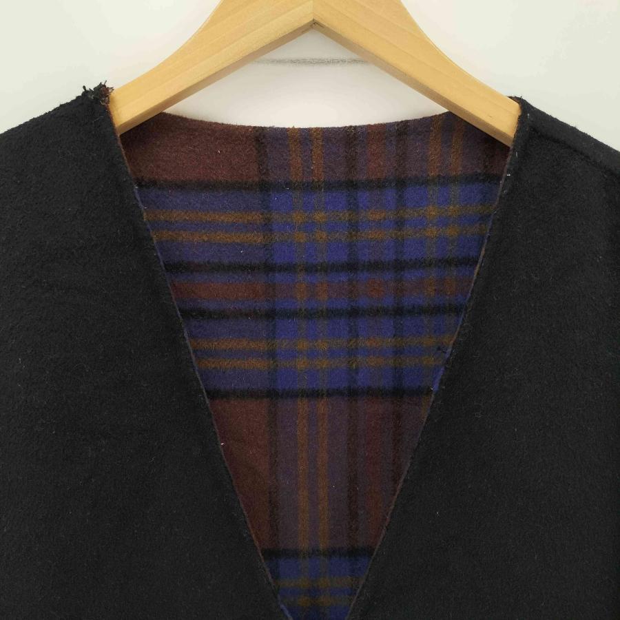 HARE（ハレ） メルトンチェック リバーシブルガウンコート メンズ M 