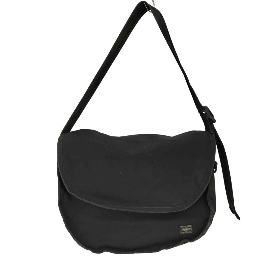 porter ブラックキャンバスメッセンジャーバッグ PORTER PORTER(ポーター) キャンバス メッセンジャーバッグ メンズ
