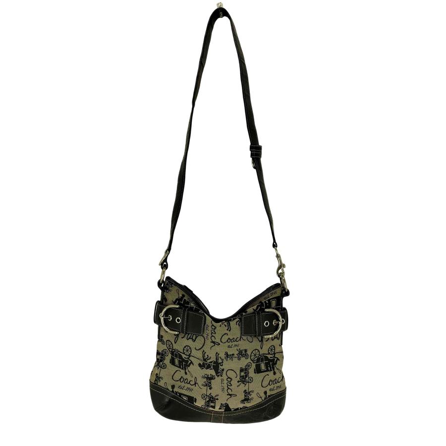 COACH レザーショルダーバッグ 馬車デザイン COACH（コーチ） 馬車柄 ショルダーバッグ hose carriage shoulder bag