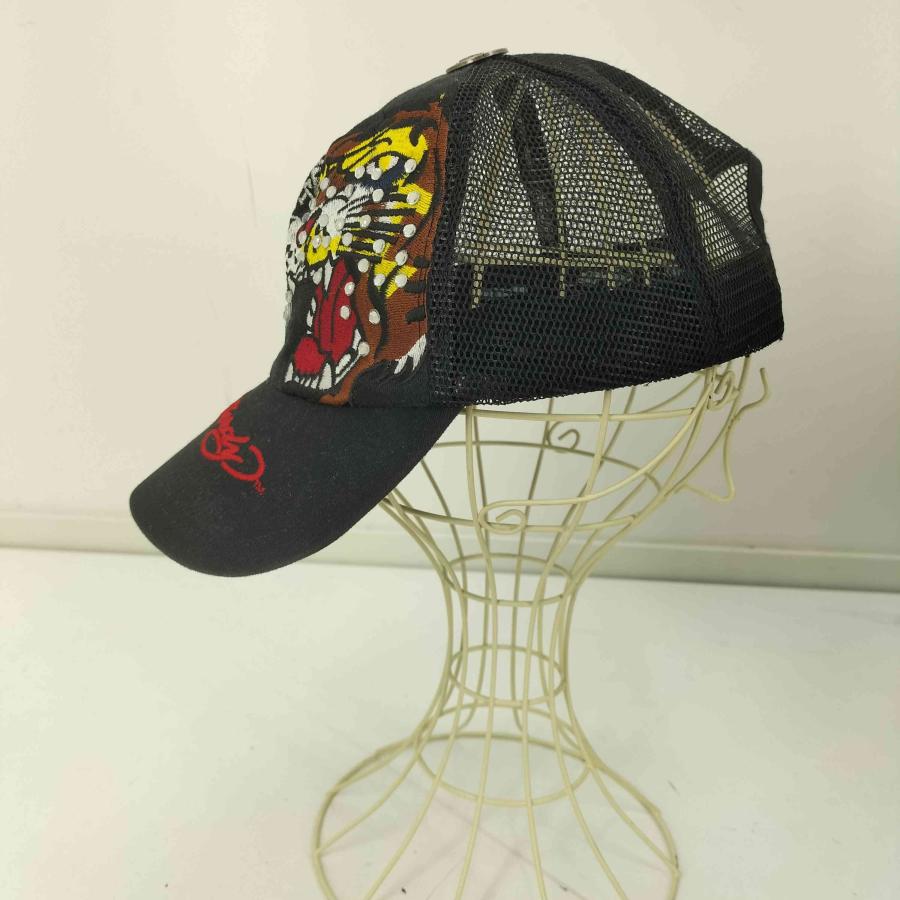 Ed Hardy（エド・ハーディー） タイガー 虎 刺繍 メッシュ キャップ