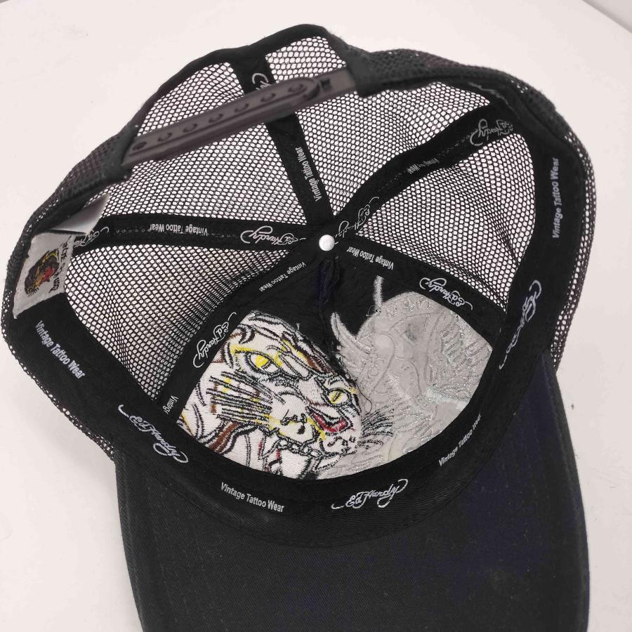 Ed Hardy（エド・ハーディー） タイガー 虎 刺繍 メッシュ キャップ