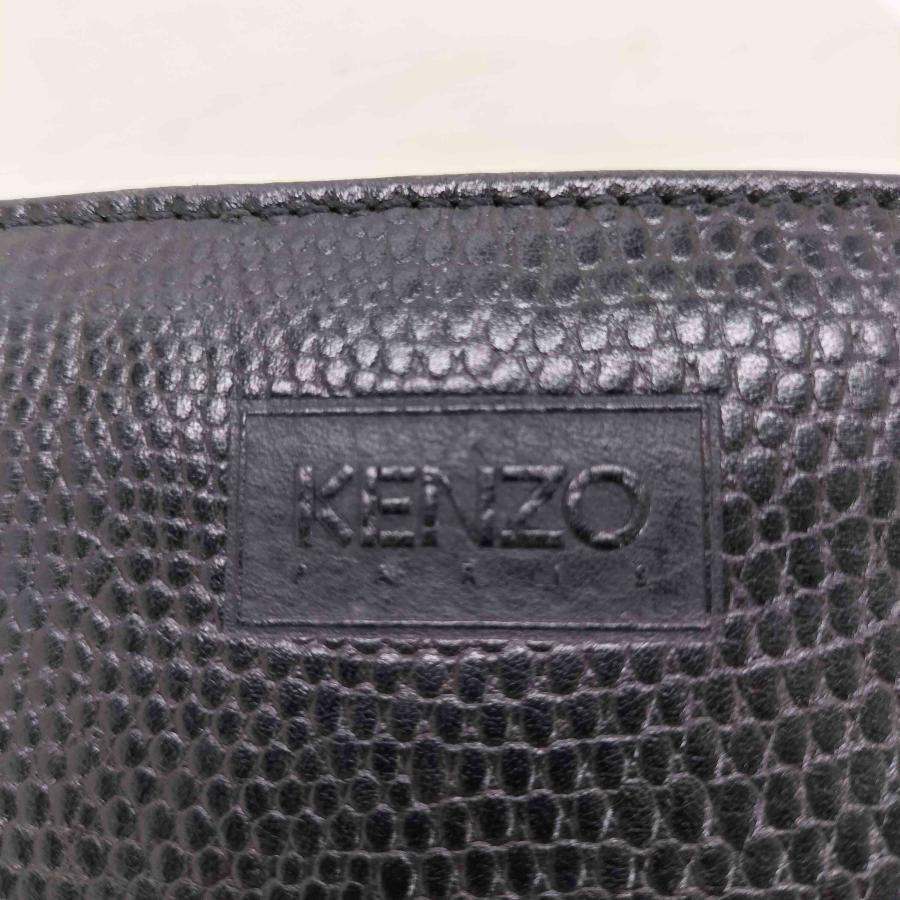KENZO（ケンゾー） リザード型押し レザークラッチバッグ メンズ 表記