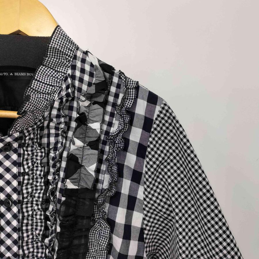 BEAMS BOY（ビームス ボーイ） 26SS 別注 ギンガム フリル シャツ