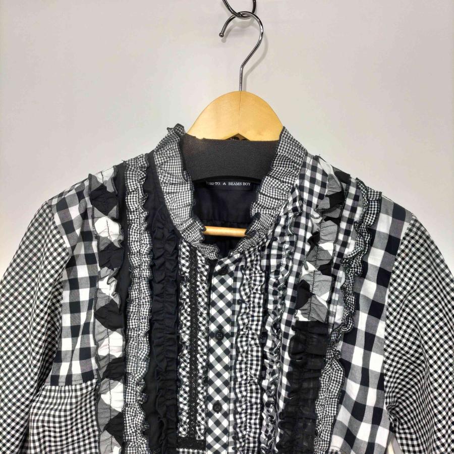 BEAMS BOY（ビームス ボーイ） 26SS 別注 ギンガム フリル シャツ