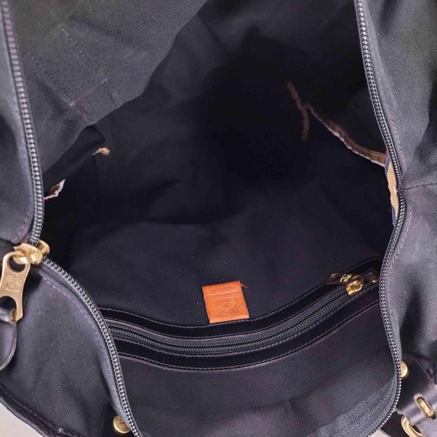 IL BISONTE（イルビゾンテ） スクエアキャンバス トート バッグ メンズ