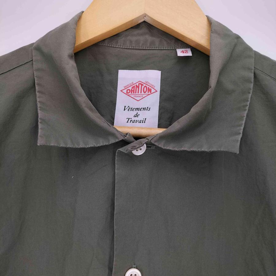 Danton（ダントン） 22SS ロゴワッペン S/S ワークシャツ メンズ FR