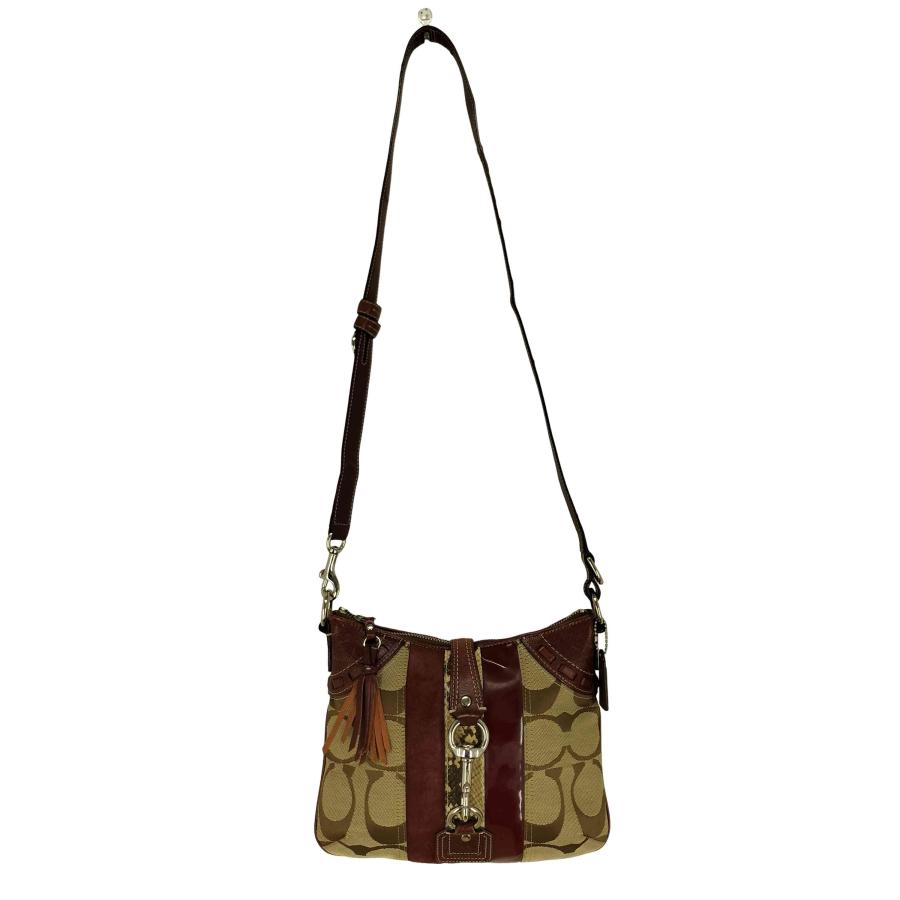 COACH（コーチ） シグネチャー パイソン ショルダーバッグ signature 