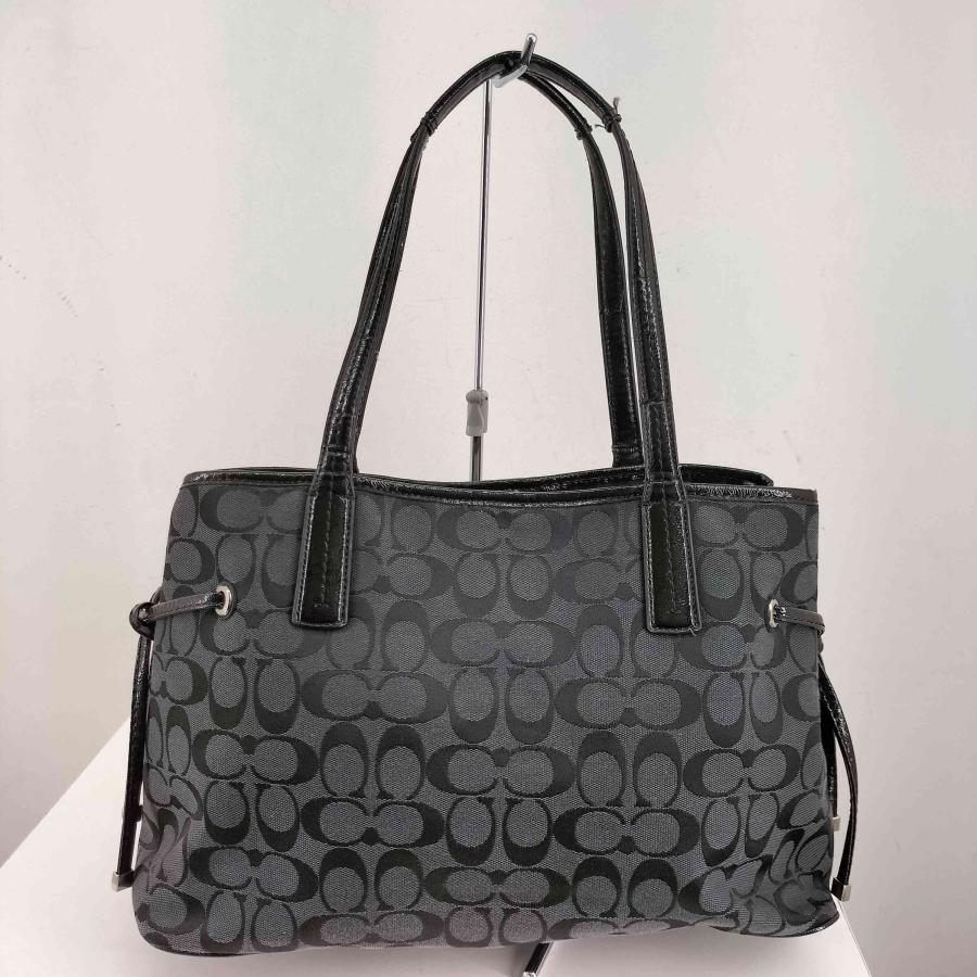 COACH Y2K コーチ トートバッグ ヴィンテージ レザー パイソン 黒 COACH（コーチ） シグネチャー パイソン柄 トートバッグ signature