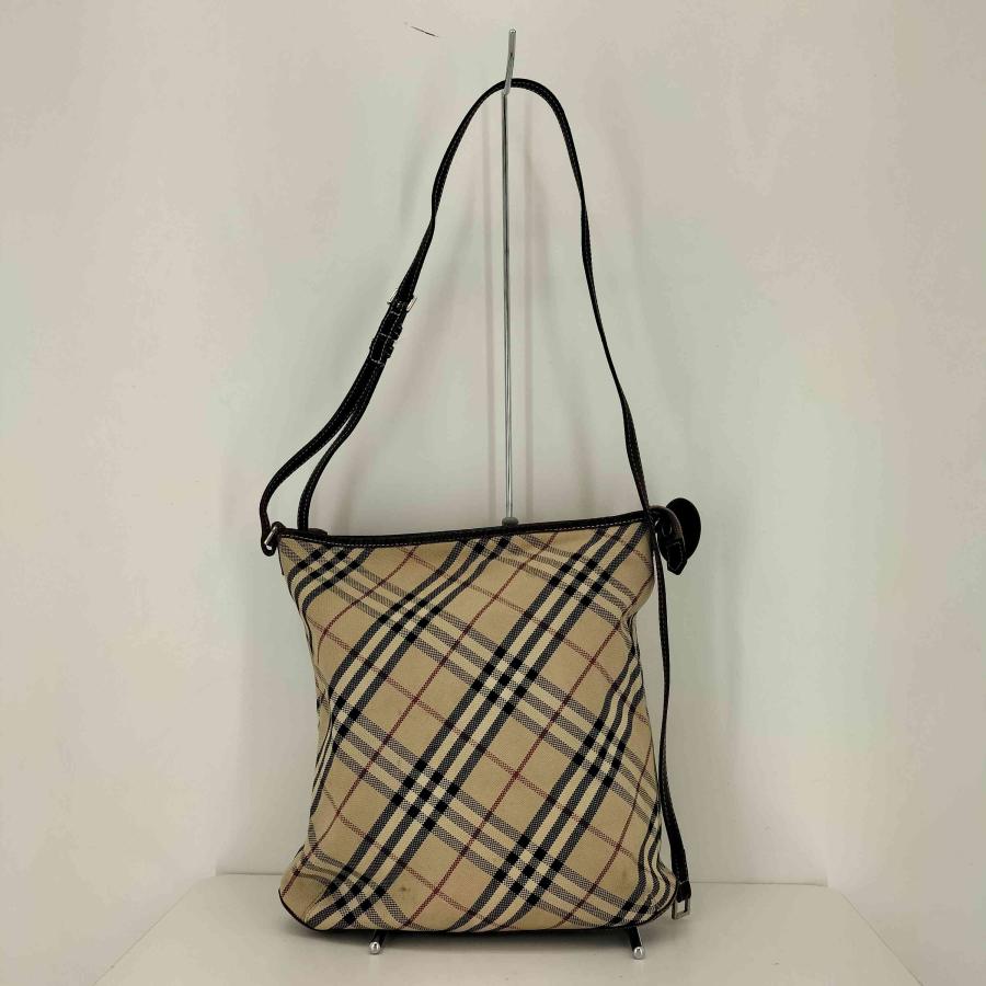 バーバリー ブルーレーベル レザー ハンドバッグ ブラック ノバチェック 肩掛け BURBERRY BLUE LABEL（バーバリーブルーレーベル） ノバチェック