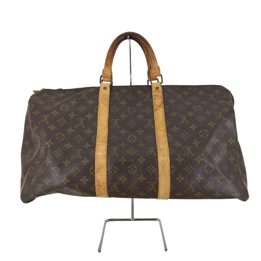 【中古】Louis Vuitton旅行用 ボストンバッグ　キーポル50　総ヌメ革 LOUIS VUITTON(ルイヴィトン) モノグラム キーポル50 ボストンバッグ
