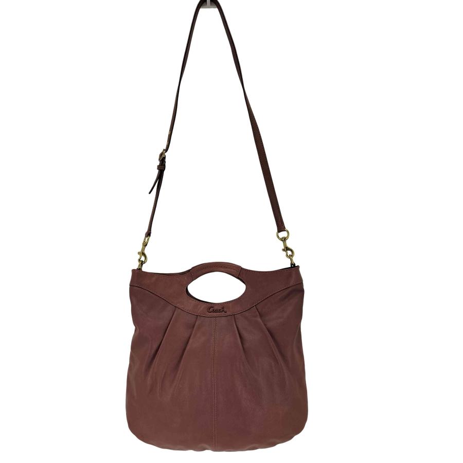 COACH（コーチ） レザー 2way ショルダーバッグ leather 2way shoulder