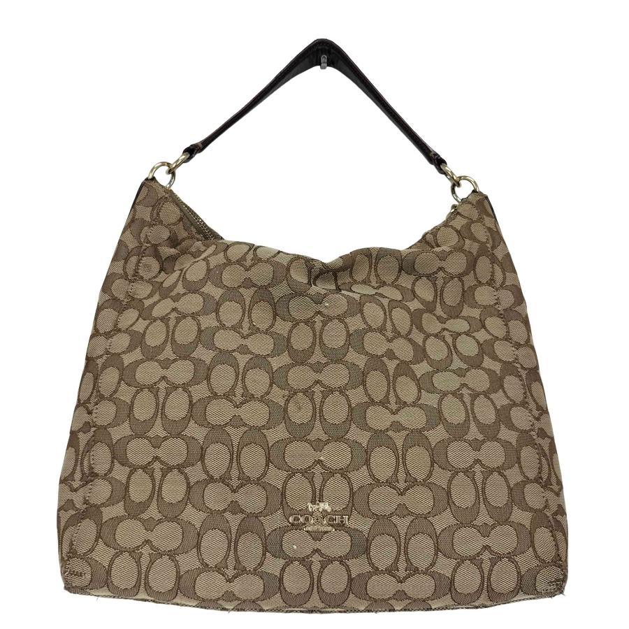 人気✨COACHコーチ キャンバス シグネチャー ハンドバッグ 肩掛け 希少 COACH（コーチ） シグネチャー キャンバス ショルダーバッグ