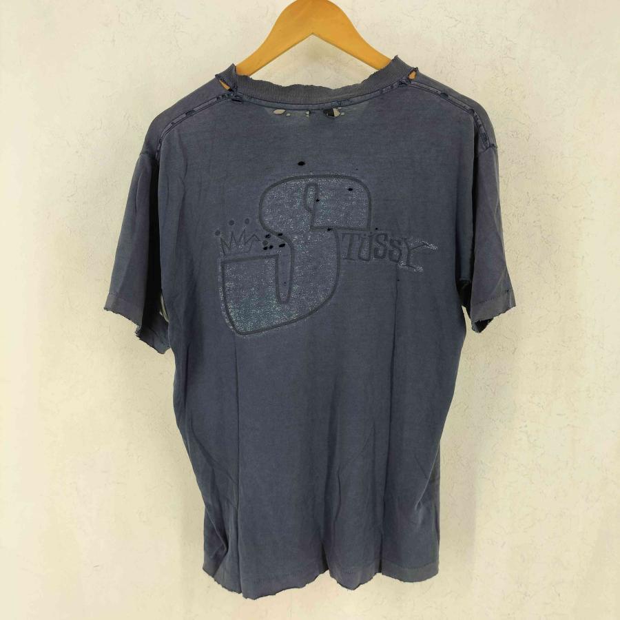 STUSSY（ステューシー） 80-90s 折れクラウン プリント Tシャツ ボロ
