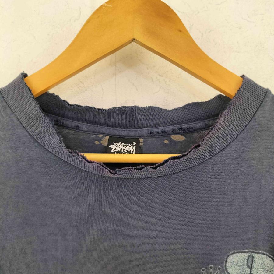 STUSSY（ステューシー） 80-90s 折れクラウン プリント Tシャツ ボロ