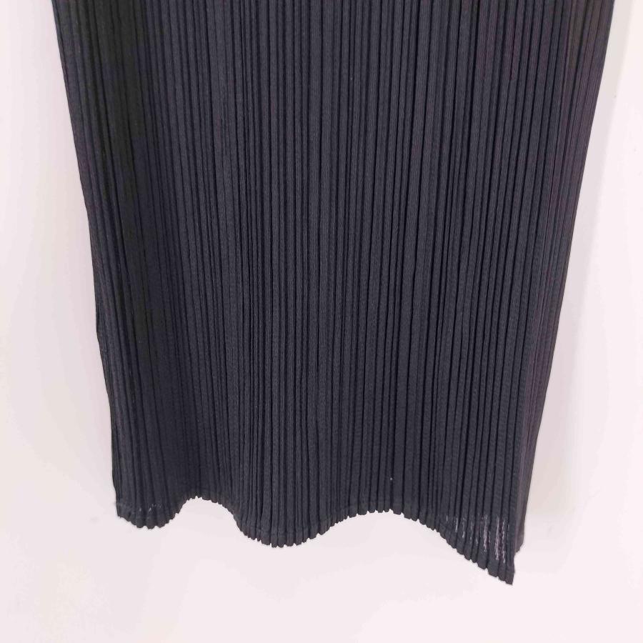 【美品】プリーツプリーズ イッセイミヤケ 定番ストレートパンツ 黒 サイズ1 PLEATS PLEASE ISSEY MIYAKE MIYAKE(プリーツプリーズイッセイミヤケ