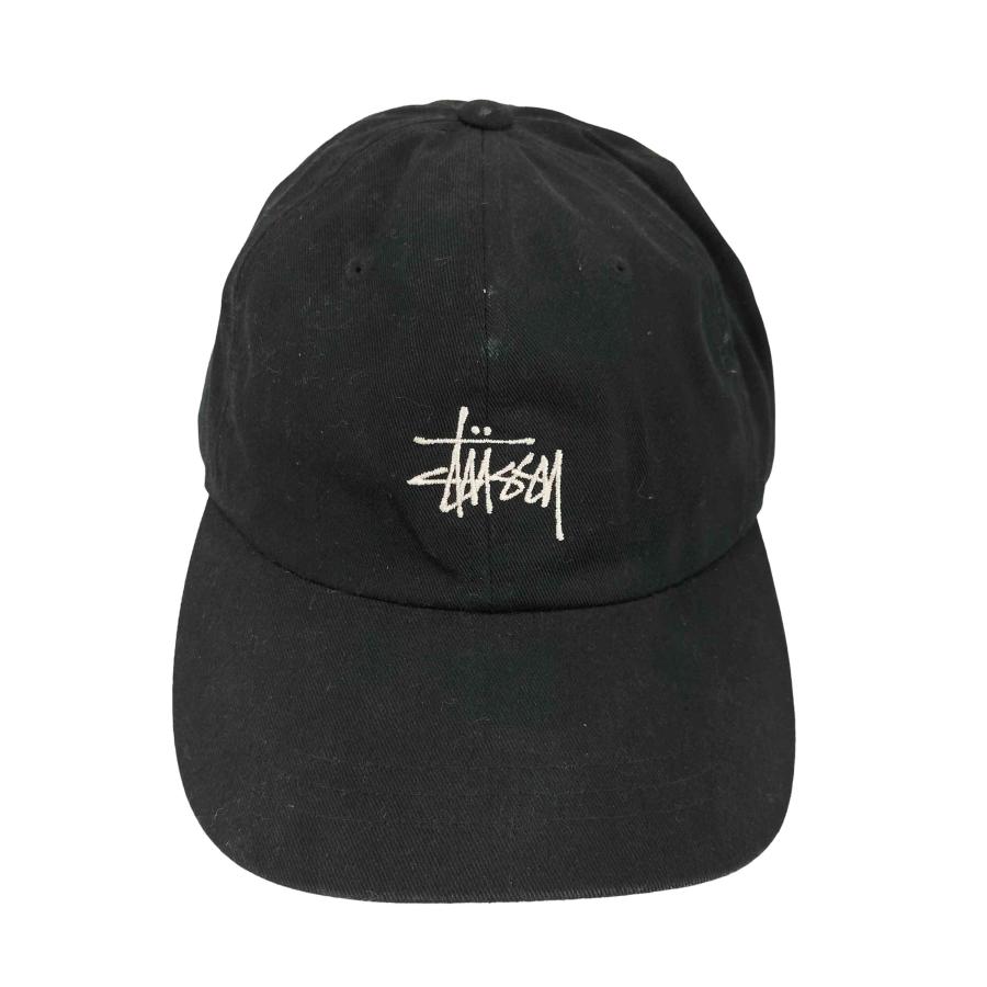 stussy ロゴ刺繍 黒ベースボールキャップ STUSSY（ステューシー） ロゴ刺繍 ベースボールキャップ メンズ 表記無