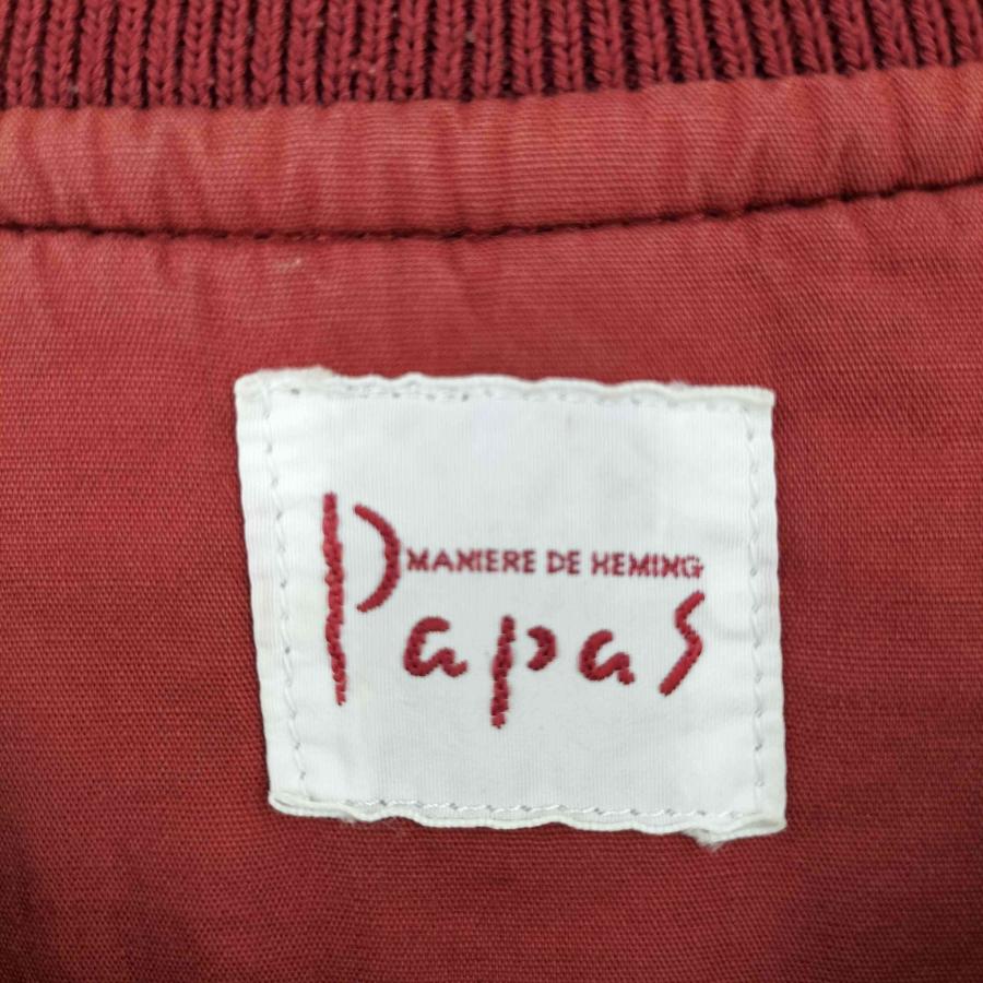 PAPAS（パパス） ビッグロゴ ワッペン コットン ジャケット ブルゾン