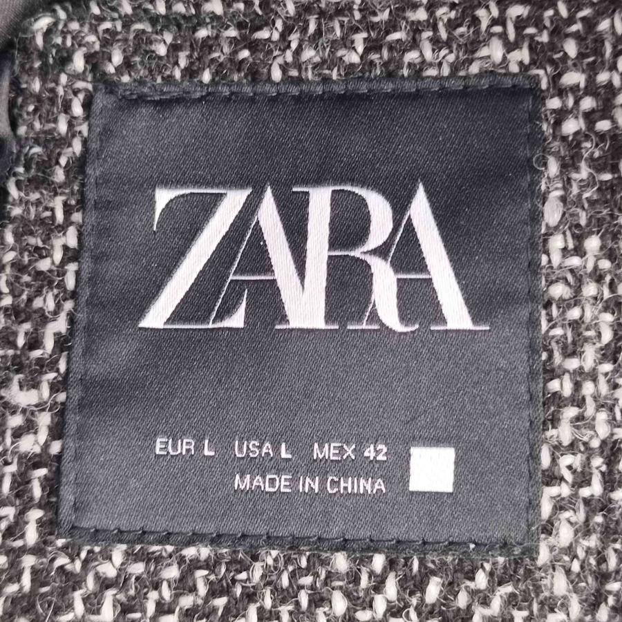 ZARA（ザラ） ツイード ダブルブレスト チェスターコート メンズ