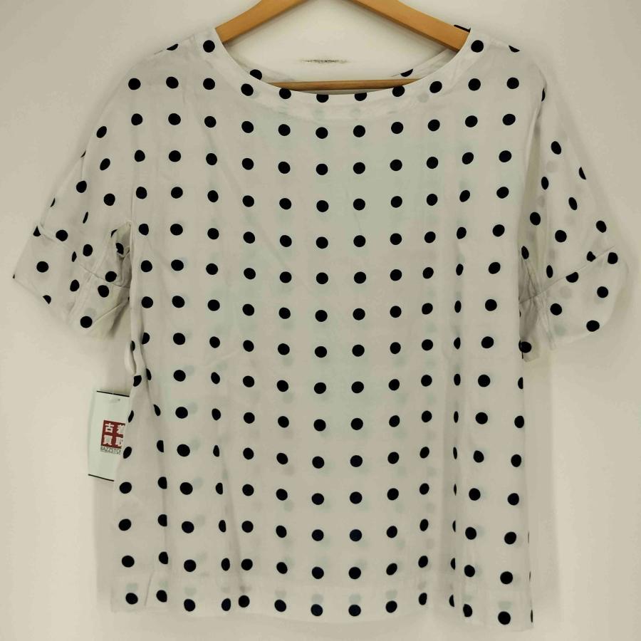 45R 半袖 Tシャツ 総柄 レーヨン100% 45R(フォーティーファイブアール) UMII908 レーヨン100％ 水玉 ボート