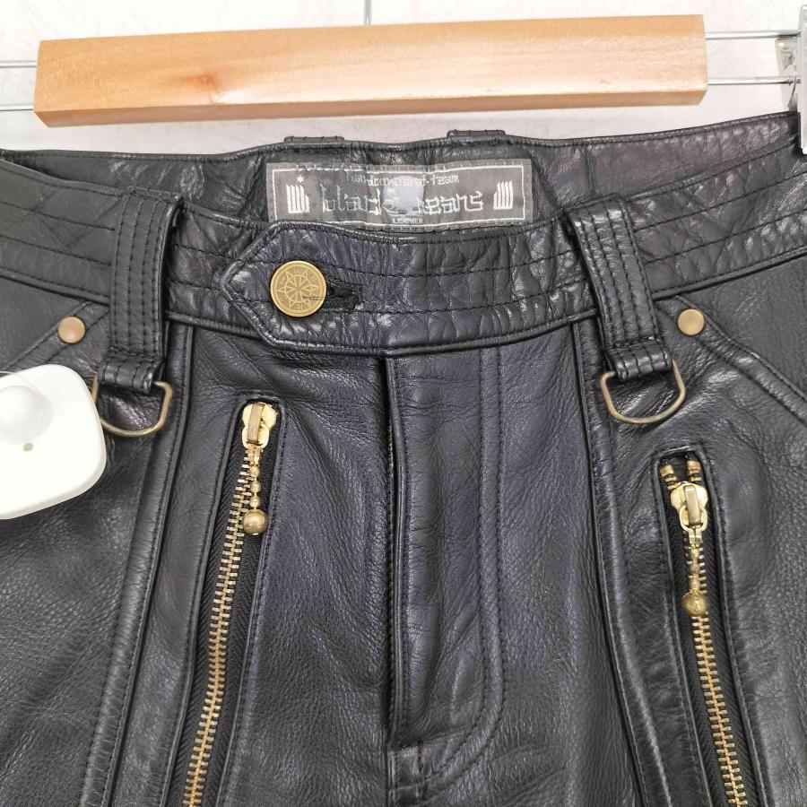 BLACK MEANS（ブラックミーンズ） レザーパンツ GOLD ZIP メンズ JPN