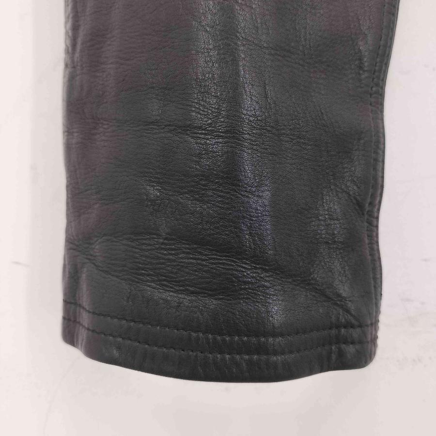 BLACK MEANS（ブラックミーンズ） レザーパンツ GOLD ZIP メンズ JPN
